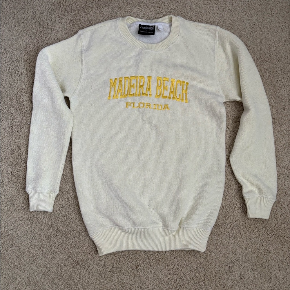 Yellow Sweater with Yellow Madeira Beach Design